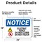 Signmission Electric Fence Do Not Climb Sign, Vinyl Decal, 24in W x 18in L, 2PK OS-2PACK-NS-D-1824-L-11624 - alternate 4
